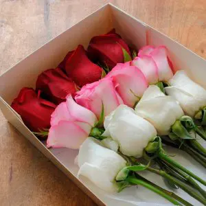 Caja Tres Corazones Caja Rosas Caja Tres Corazones Caja Rosas